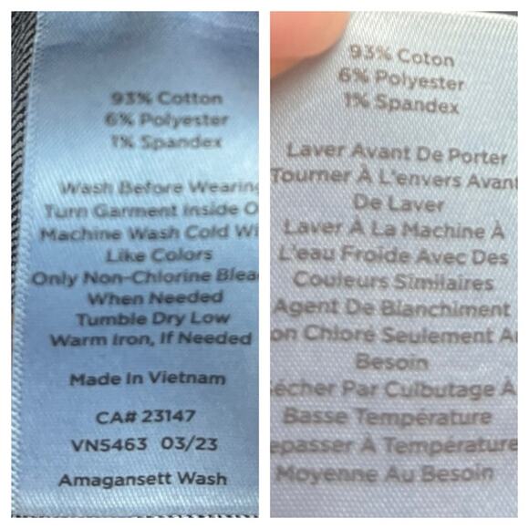 Talbots Jeans Straight Leg Dark Wash Mid Rise Classic Stretch Women’s Size 6 - Picture 7 of 10